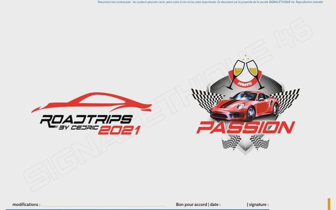 Conception de logo pour une association Porsche