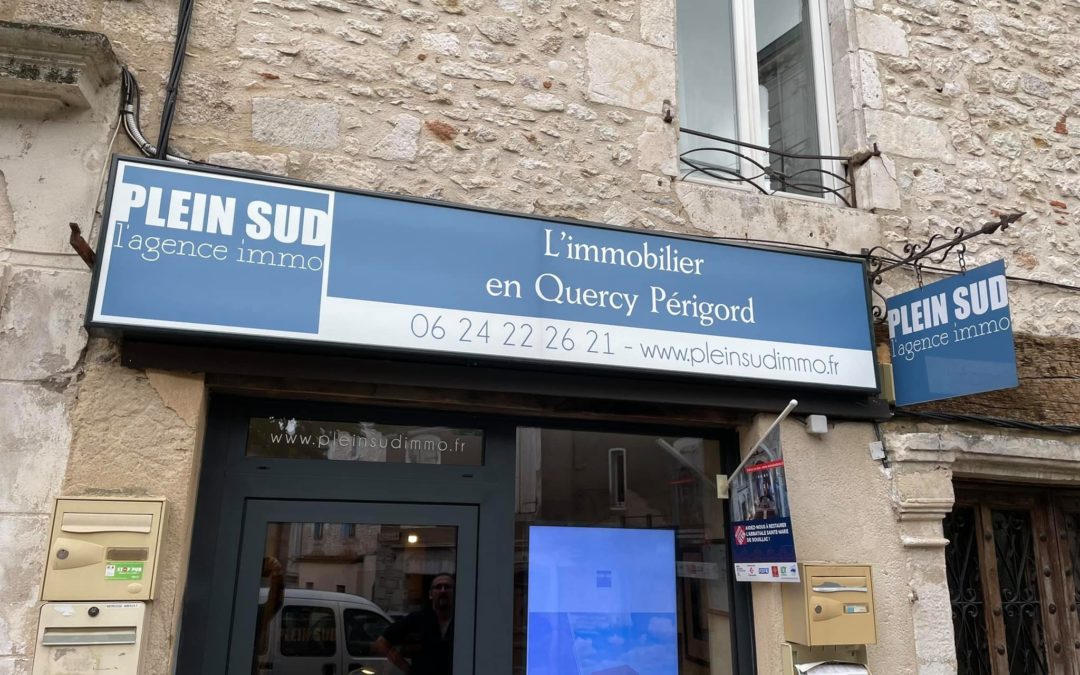 Caisson lumineux Agence Immobilière