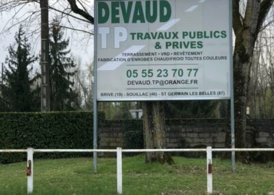 Panneau Travaux Publics