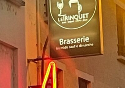 Enseigne lumineuse brasserie