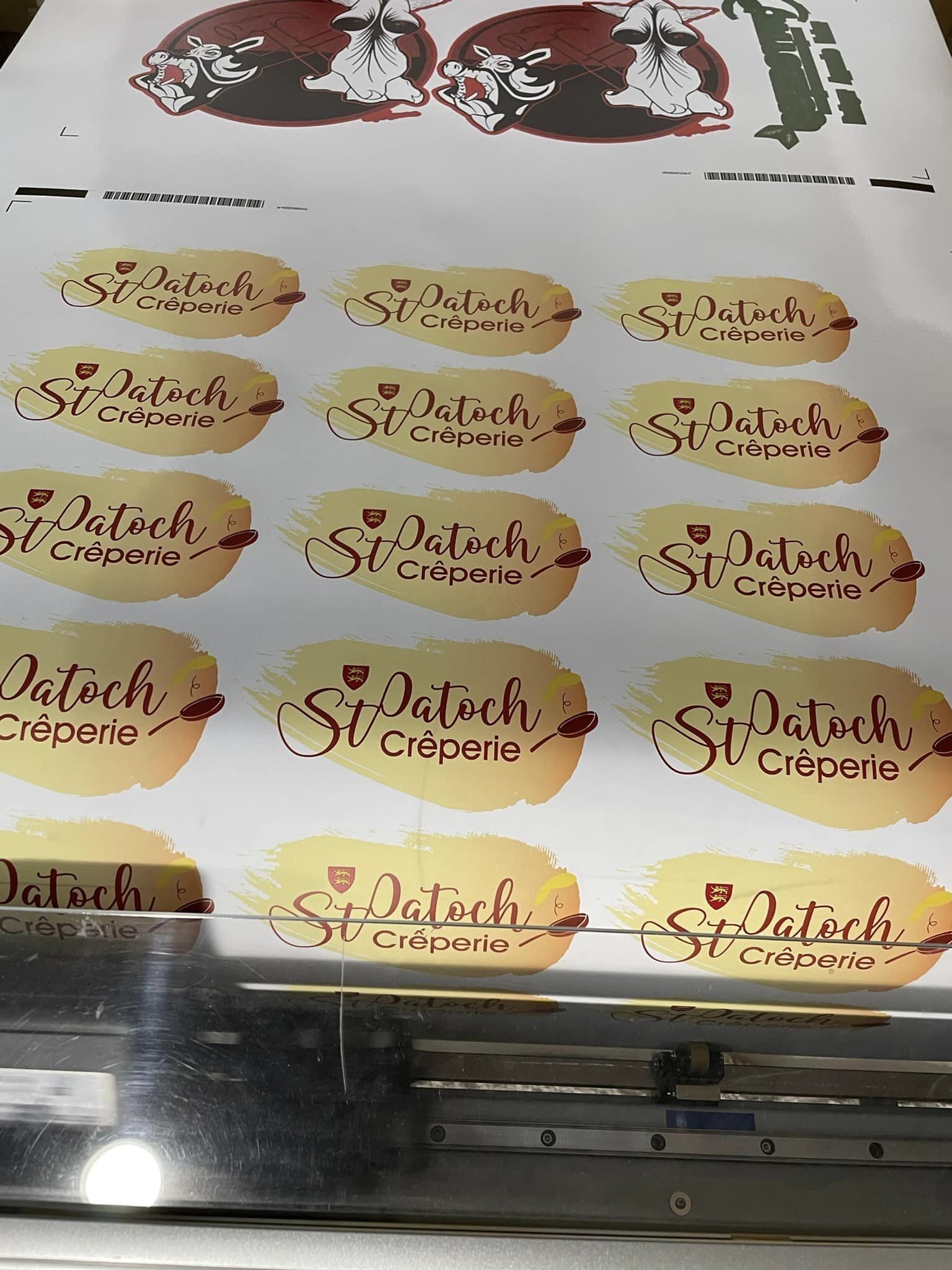 sticker impression