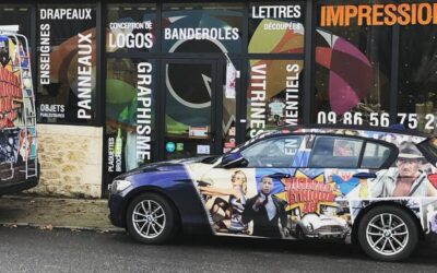 Covering partiel univers cinéma façon BD