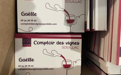 Cartes de visite professionnelles – Comptoir des Vignes