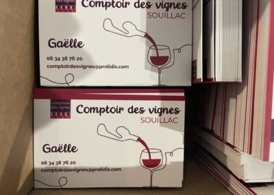 Cartes de visite professionnelles – Comptoir des Vignes