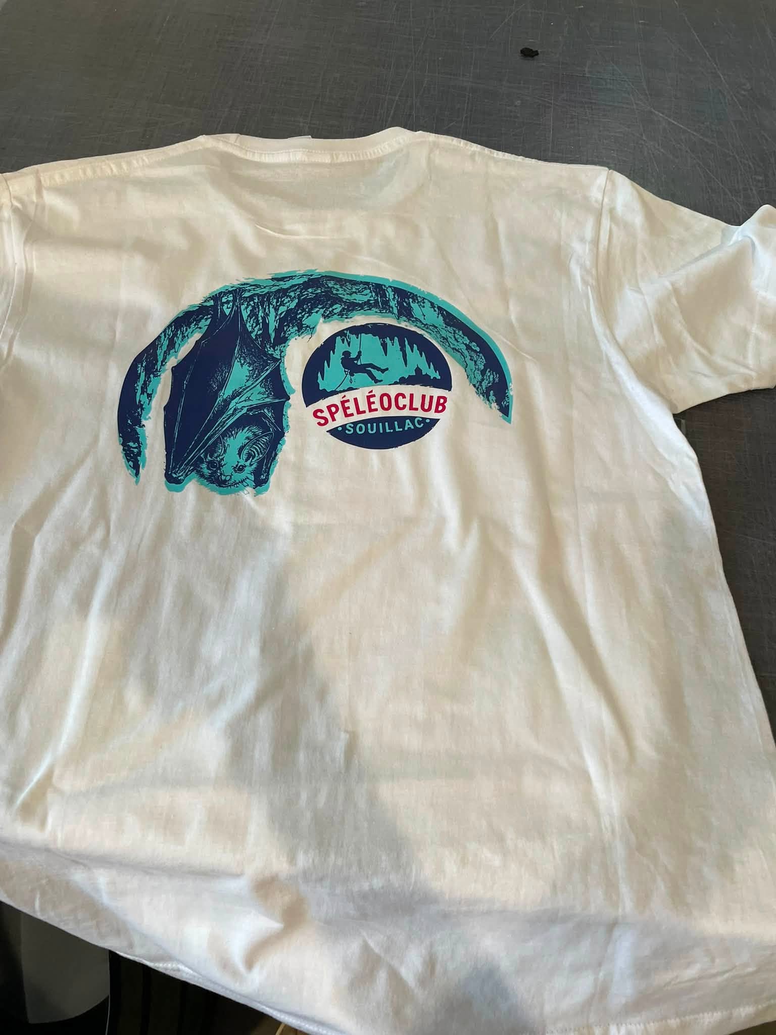 Flocage t-shirt spéléoclub