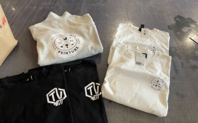 Flocage textile sur t-shirts et sweats