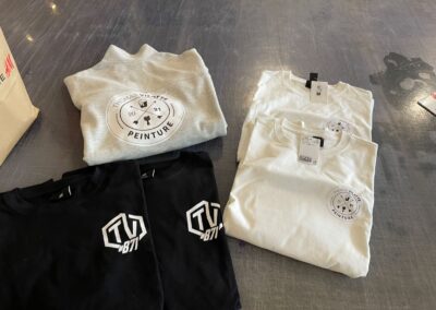 Flocage textile sur t-shirts et sweats