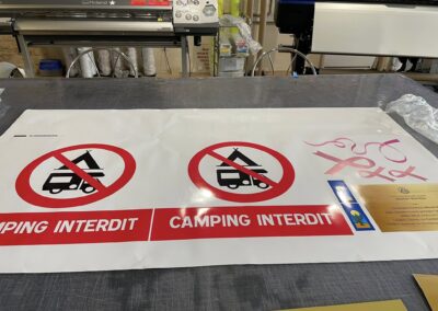 Impression panneaux interdiction