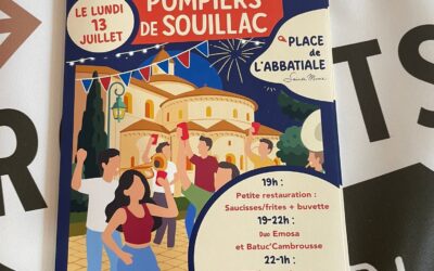 Affiche événementielle – Bal des Pompiers de Souillac