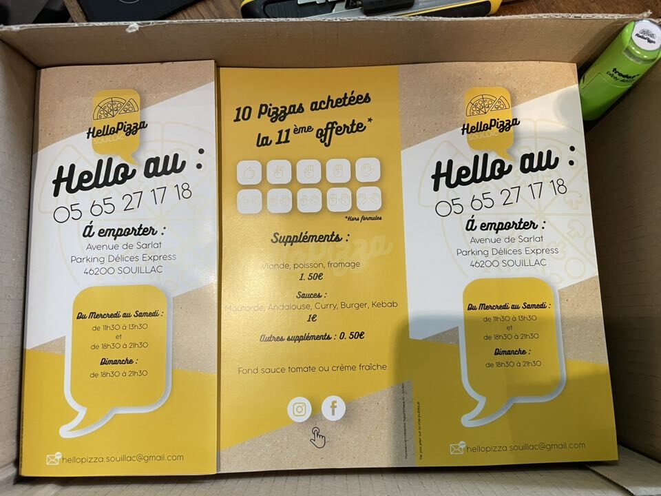 Marquage complet (affiche) kiosque à pizza