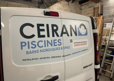 Marquage véhicule – Ceirano Piscines