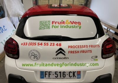 Marquage véhicule entreprise Fruit&Veg for industry