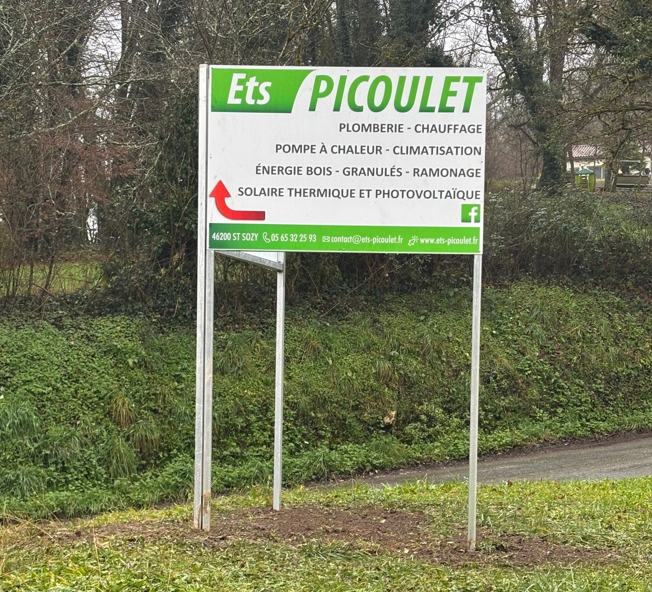 Panneau établissements Picoulet