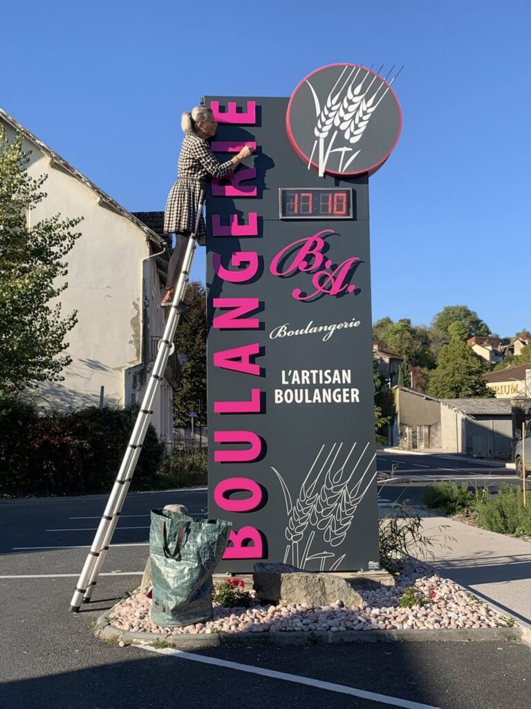 Panneau boulangerie signalétique