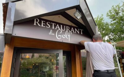 Réfection enseigne restaurant Souillac Country Club