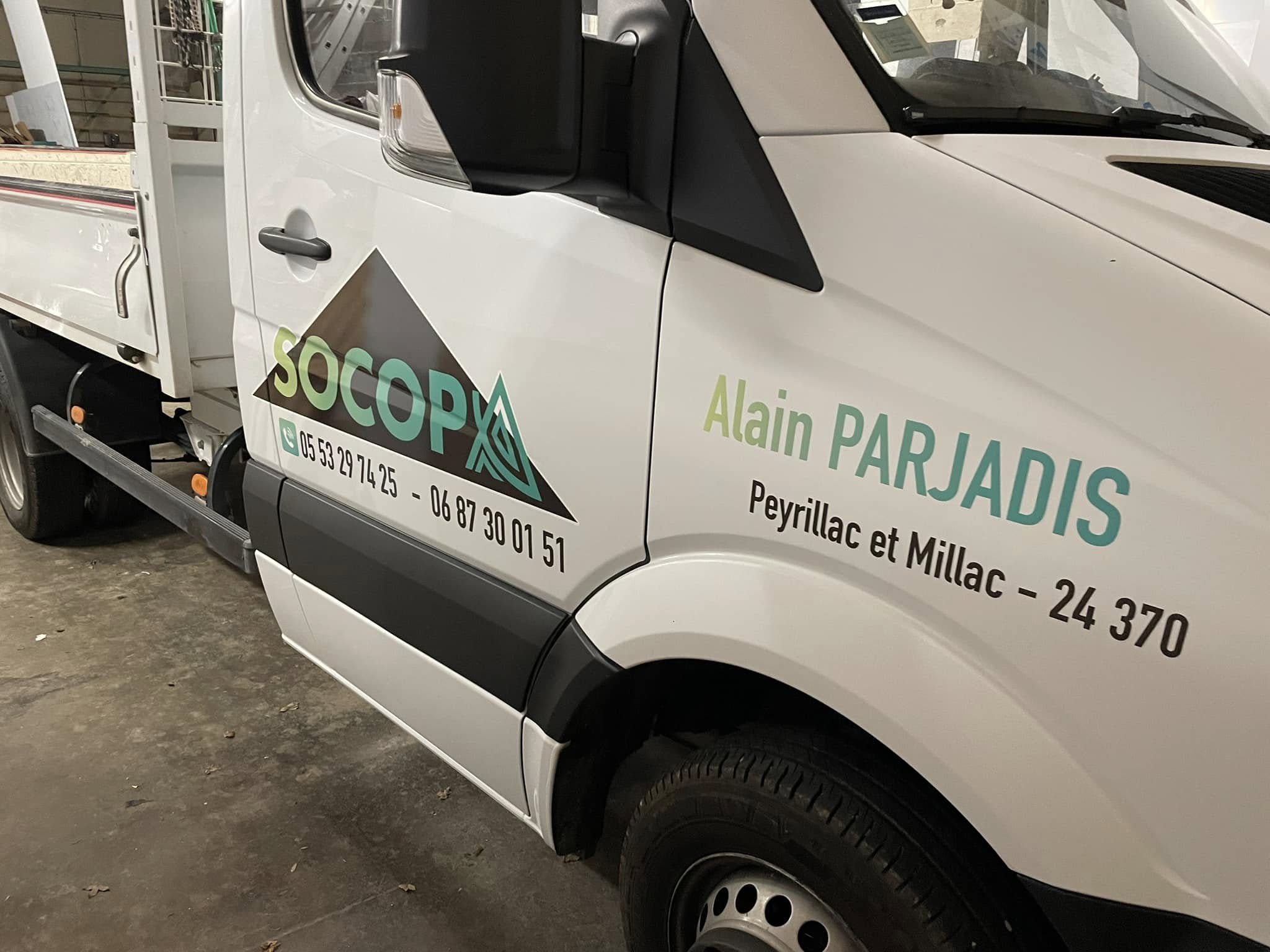 Marquage véhicule entreprise Socopa
