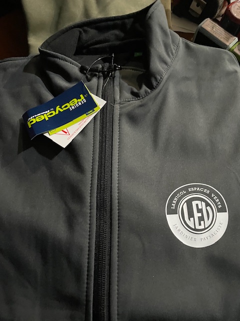 Flocage Veste LEV avant noirv