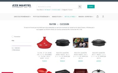 Création de la boutique en ligne EIS Martel