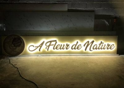 Fabrication & pose d’enseigne lumineuse