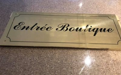 Gravure sur plaque laiton