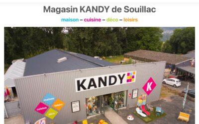 Création de site Internet pour le magasin Kandy à Souillac