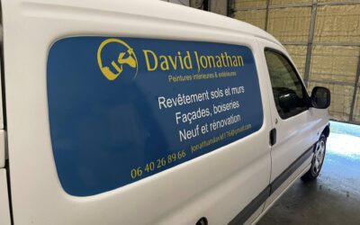 Marquage véhicule entreprise David Jonathan