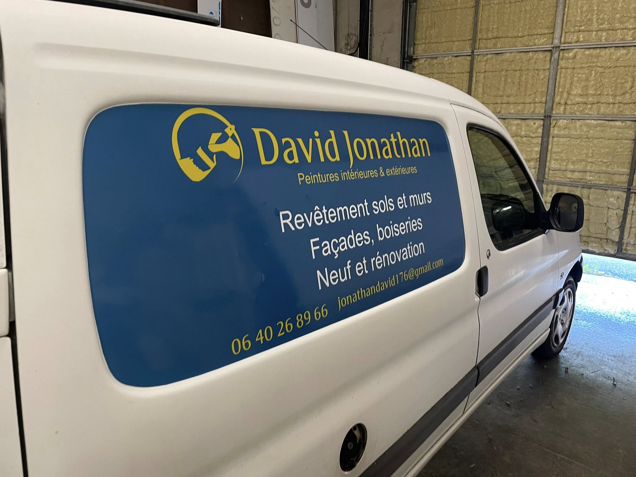marquage vehicule entreprise David Jonathan