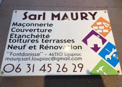 Panneau de chantier petit format