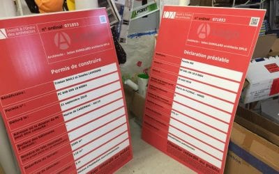 Panneaux de chantier