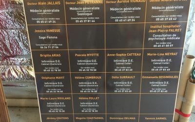 Plaque maison de santé