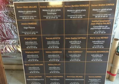 Plaque maison de santé