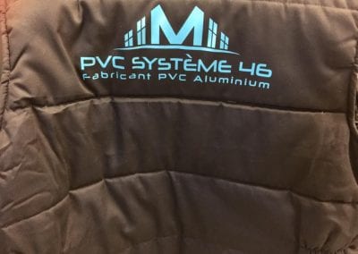 Marquage blouson
