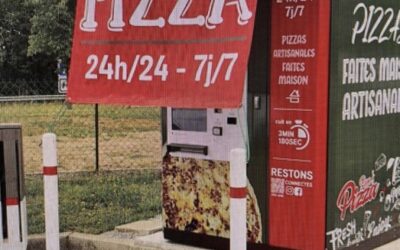 Auvent pour kiosque à Pizza