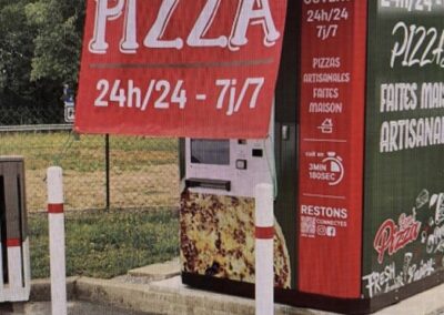 Auvent et covering kiosque à pizza