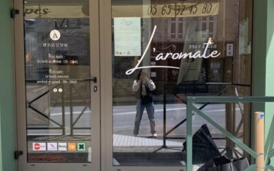 Vitrophanie pour restaurant