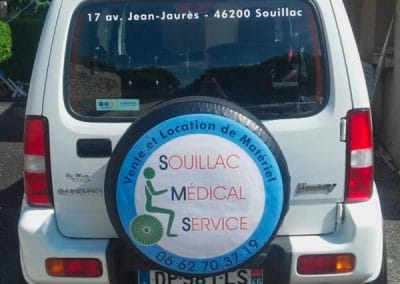 Marquage véhicule Souillac Médical Service